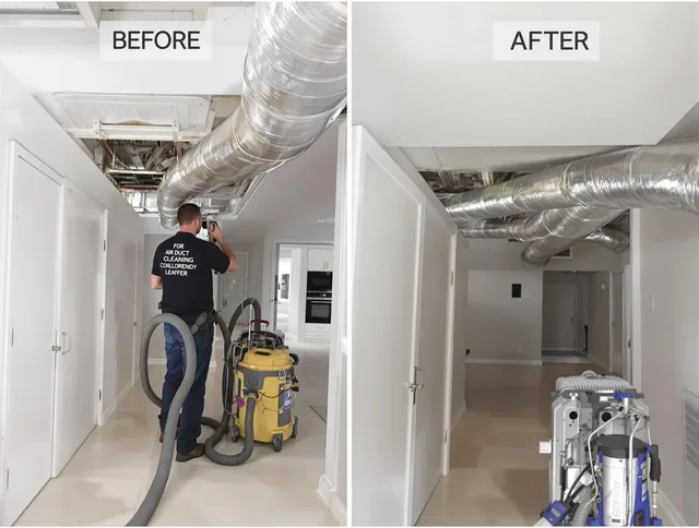 Sudbury Air Duct Cleaning professional performing thorough air duct cleaning in Sudbury